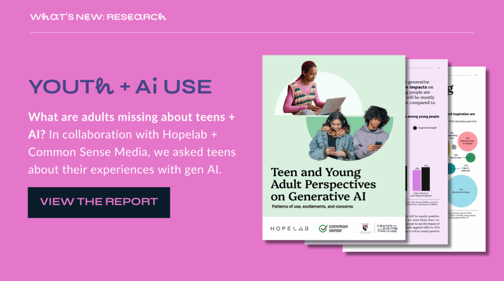 Teen perspectives on AI