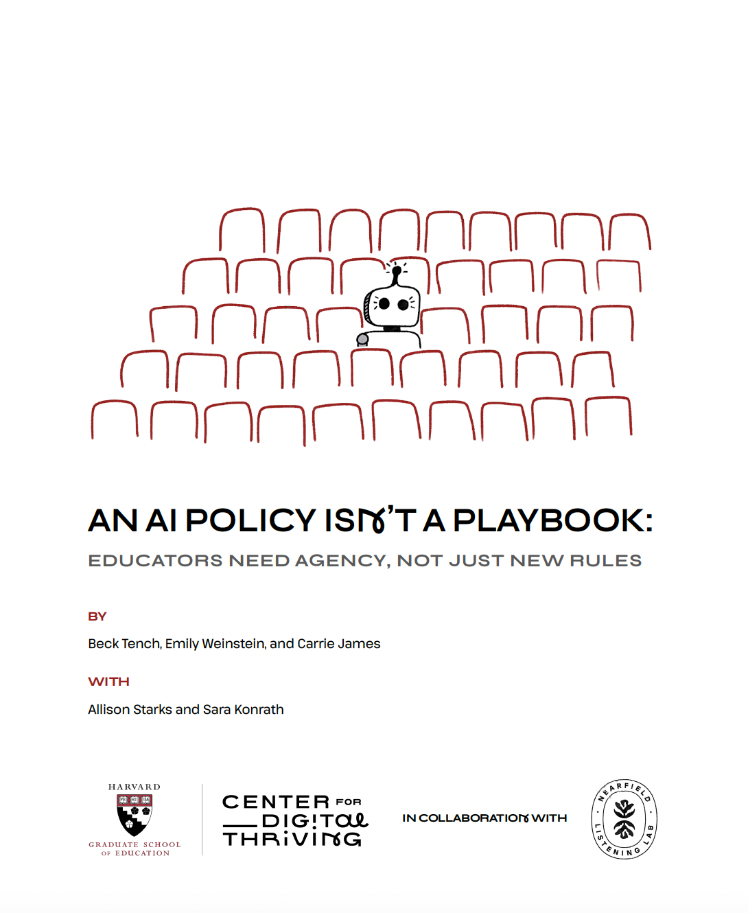 Cover of the report An AI Policy Isn't a Playbook
